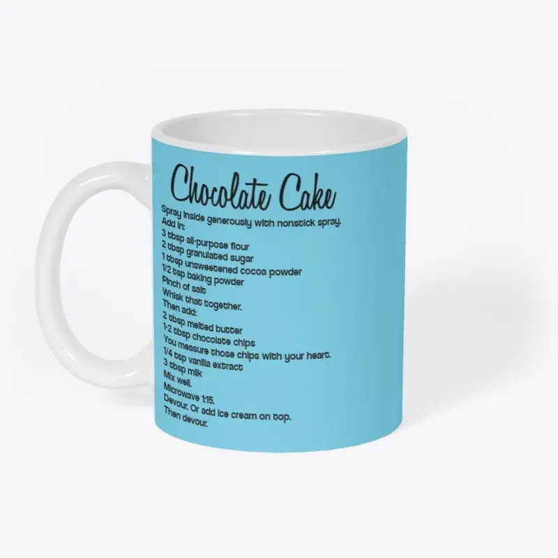 Make it in a Mug! Chocolate Cake